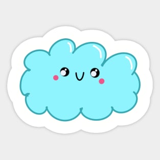 Kawaii Happy Cloud Sticker